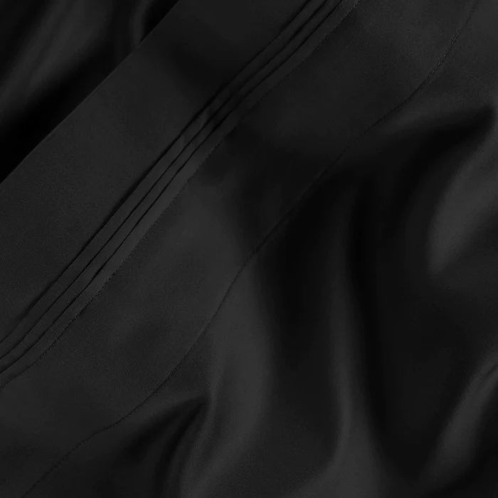 1500 Thread Count Egyptian Cotton Deep Pocket Bed Sheet Set - Black