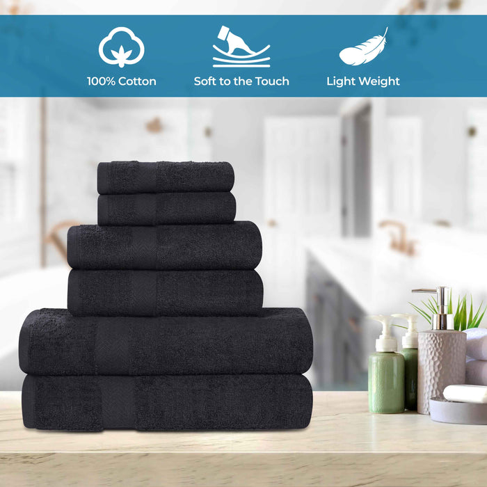 Frankly Eco Friendly Cotton 6 Piece Towel Set