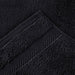 Cotton Zero Twist 2 Piece Bath Sheet Towel Set - Black