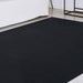 Bohemian Rectangle Indoor Outdoor Rugs Solid Braided Area Rug - Black