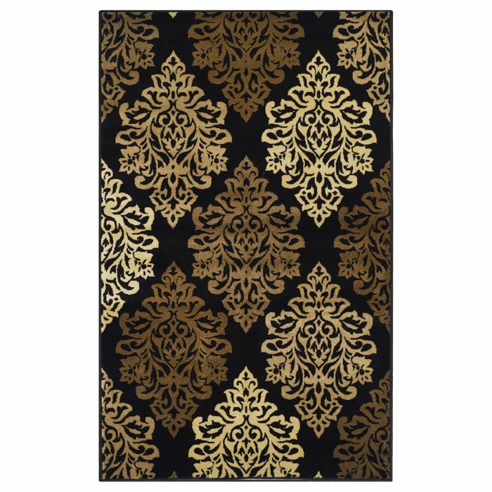 Danvers Contemporary Floral Damask Indoor Area Rug