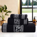 Athens Cotton Greek Scroll and Floral 3-Piece Assorted Towel Set - Black-White