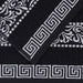 Athens Cotton with Greek Scroll and Floral Pattern 8-Piece Towel Set - Black-White