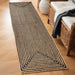 Braided Jute Reversible Handwoven Indoor Outdoor Area Rug - Black