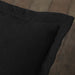 Basket Weave Matelasse Cotton Bedspread Set -  Black