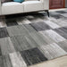 Blairwood Modern Geometric Patchwork Indoor Area Rug or Runner Rug - Slate