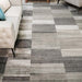 Blairwood Modern Geometric Patchwork Indoor Area Rug or Runner Rug - Slate