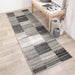 Blairwood Modern Geometric Patchwork Indoor Area Rug or Runner Rug - Slate