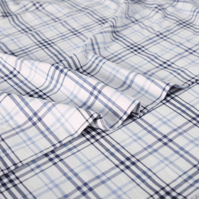 Plaid Flannel Cotton Classic Farmhouse Deep Pocket Bed Sheet Set