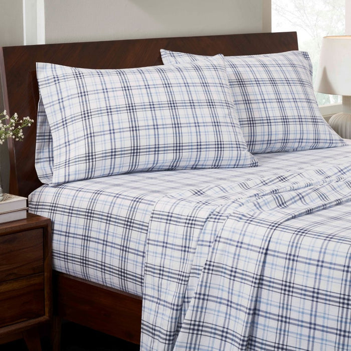 Plaid Flannel Cotton Classic Farmhouse Pillowcases, Set of 2