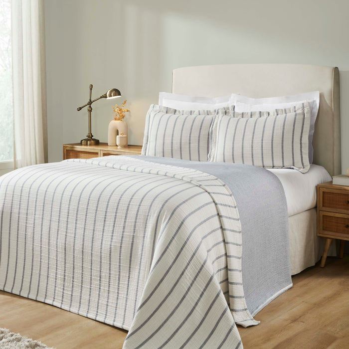 Valencia Reversible Cotton Medium Weight Matelasse Bedspread Set