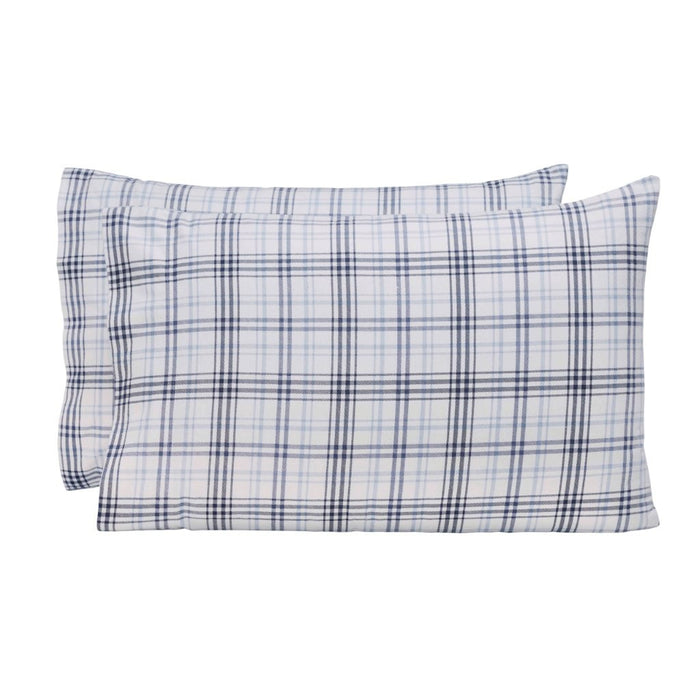 Plaid Flannel Cotton Classic Farmhouse Pillowcases, Set of 2