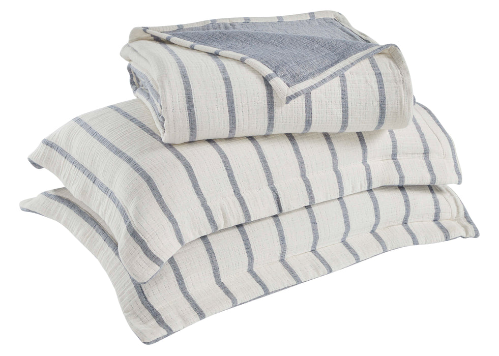 Valencia Reversible Cotton Medium Weight Matelasse Bedspread Set