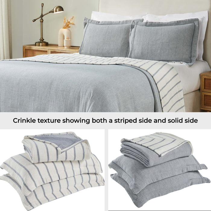 Valencia Reversible Cotton Medium Weight Matelasse Bedspread Set