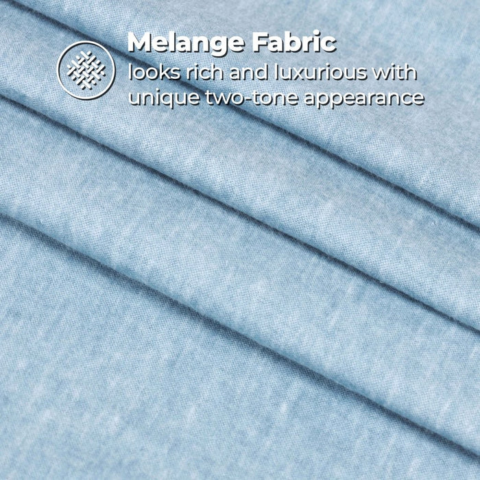 Melange Flannel Cotton Two-Toned Brushed Deep Pocket Sheet Set