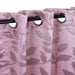 Leaves Machine Washable Room Darkening Blackout Curtains - Blush