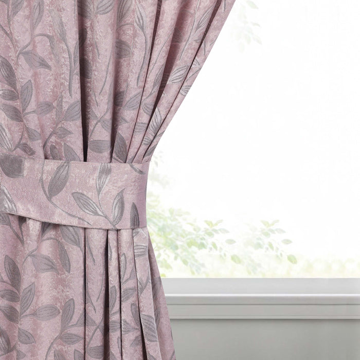 Leaves Machine Room Darkening Blackout Curtains, Set of 2