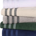 Zero Twist Cotton Ribbed Geometric Border Plush 6-Piece Towel Set