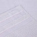 Zero Twist Cotton Ribbed Geometric Border Plush 8-Piece Towel Set - White