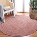 Reversible Braided Area Rug Two Tone Indoor Outdoor Rugs - Brick