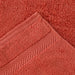 Cotton Zero Twist 2 Piece Bath Sheet Towel Set - Brick Red