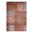 Bristol Distressed Abstract Damask Indoor Area Rug or Runner Rug - Rust