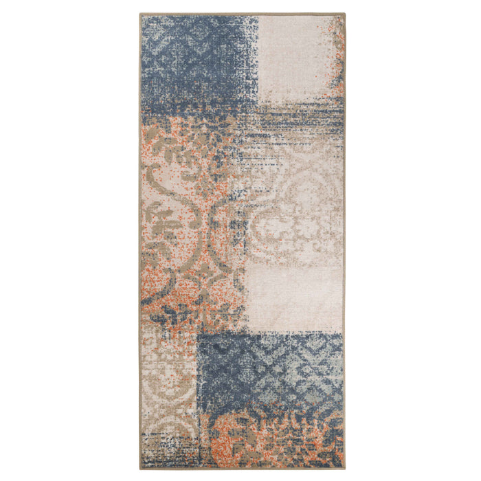 Bristol Distressed Abstract Damask Indoor Area Rug or Runner