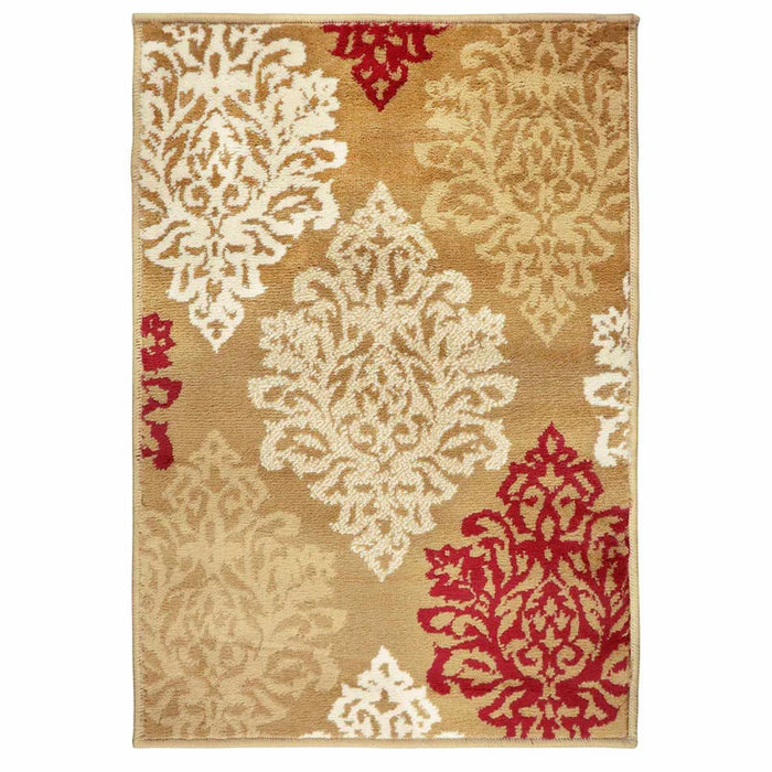 Danvers Contemporary Floral Damask Indoor Area Rug