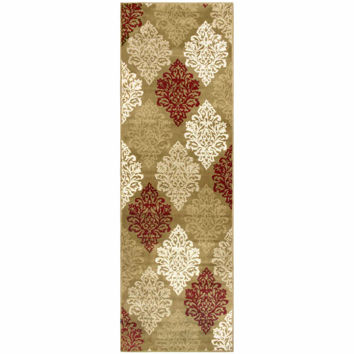 Danvers Contemporary Floral Damask Indoor Area Rug