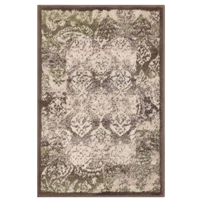 Mystique Modern Damask Indoor Area Rug - Brown