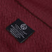 Nobel Cotton Textured Chevron Lightweight Woven Blanket - Burgundy