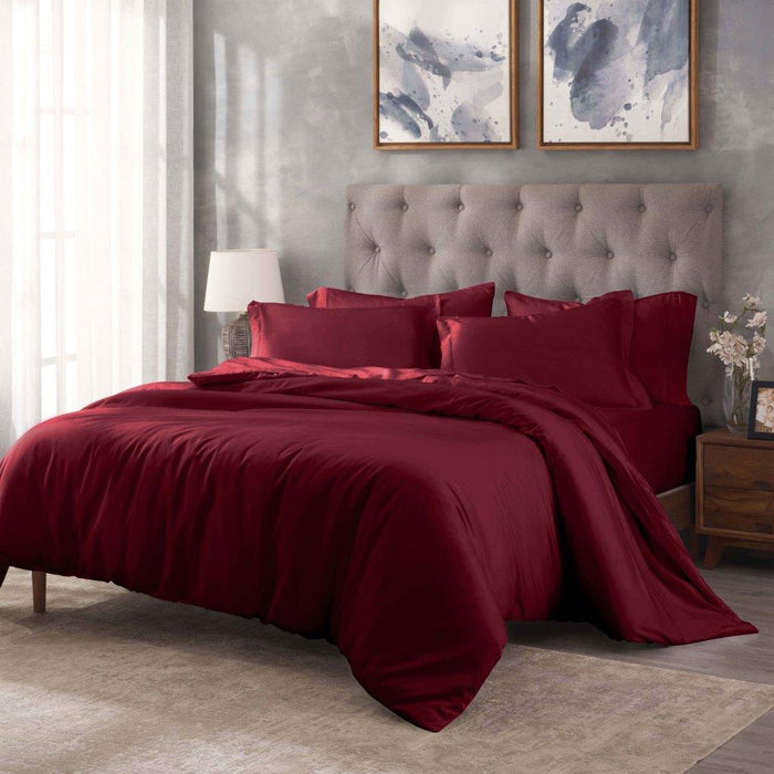 Egyptian Cotton 400 Thread Count Solid Duvet Cover Set