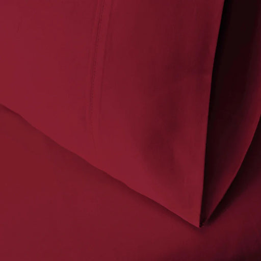 700 Thread Count Egyptian Cotton Pillowcase Set - Burgundy