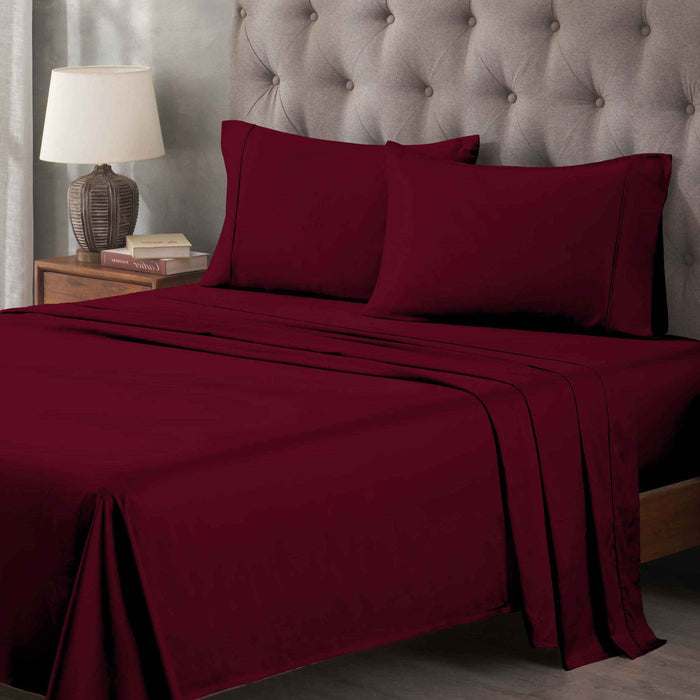 Egyptian Cotton 400 Thread Count Solid Deep Pocket Sheet Set