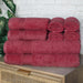 Egyptian Cotton Highly Absorbent Solid 8 Piece Ultra Soft Towel Set - Burgundy