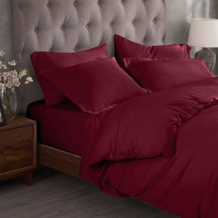 Egyptian Cotton 300 Thread Count Solid Duvet Cover Set