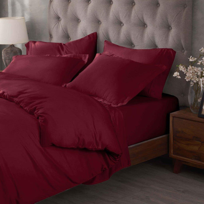 Egyptian Cotton 400 Thread Count Solid Duvet Cover Set