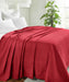 Cotton All Season Diamond Bed Blanket & Sofa Throw - Burgundy