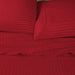 Egyptian Cotton 600 Thread Count 2 Piece Striped Pillowcase Set - Burgundy