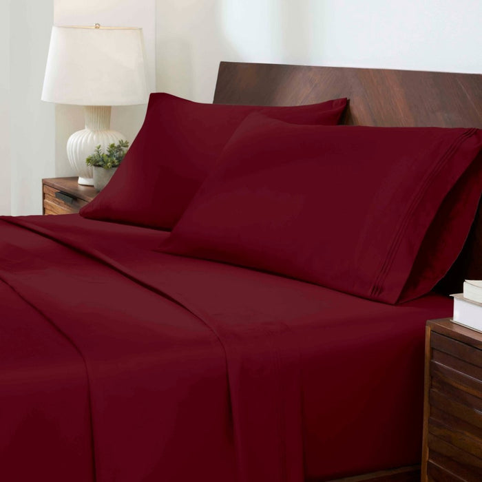 1000 Thread Count Egyptian Cotton Bed Sheet Set Olympic Queen