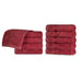 Heritage Egyptian Cotton 10 Piece Face Towel Set - Burgundy