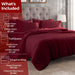 Egyptian Cotton 400 Thread Count Solid Duvet Cover Set - Burgundy