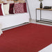Bohemian Rectangle Indoor Outdoor Rugs Solid Braided Area Rug - Burgundy