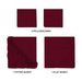 Egyptian Cotton 400 Thread Count Solid Deep Pocket Sheet Set - Burgundy