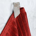 Soho Ribbed Textured Cotton Ultra-Absorbent Bath Sheet / Bath Towel Set - Burgundy