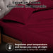 Egyptian Cotton 400 Thread Count Deep Pocket Sheet Set - Burgundy