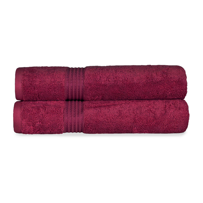 Egyptian Cotton Solid 2 Piece Bath Sheet Towel Set