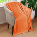 Cotton All Season Diamond Bed Blanket & Sofa Throw - Burnt Orange