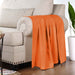 Cotton All Season Diamond Bed Blanket & Sofa Throw - Burnt Orange