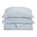Wimberton Microfiber Wrinkle-Resistant Solid Duvet Cover and Pillow Sham Set - Chrome